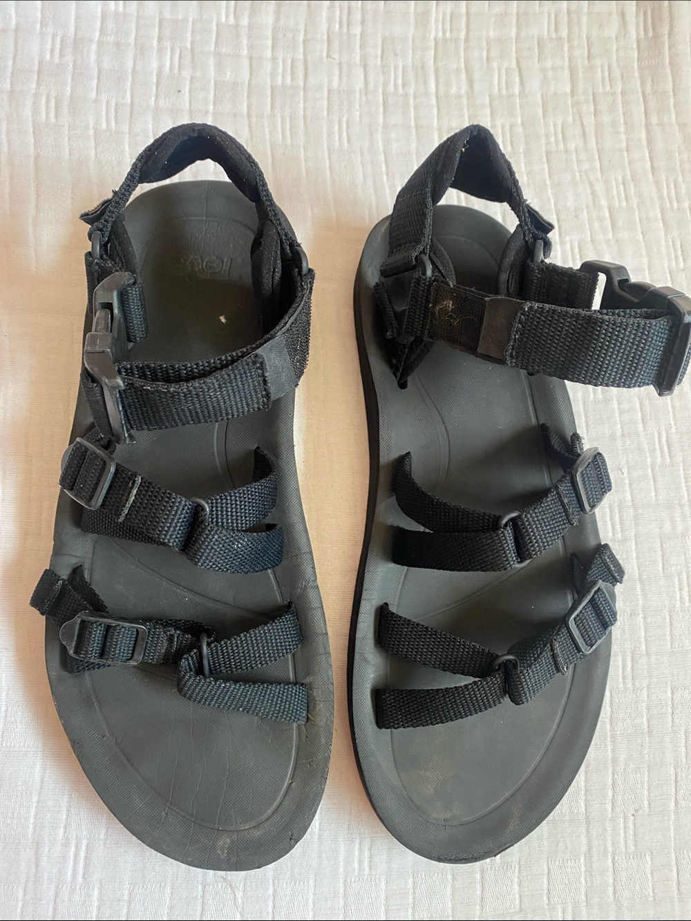 TEVA Black Multi-Strap Adventure Sandals